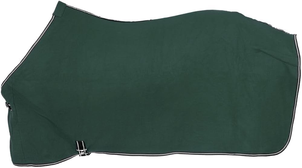 Tough 1 Soft Fleece medium sized horse blanket layout demonstrating the full body coverage