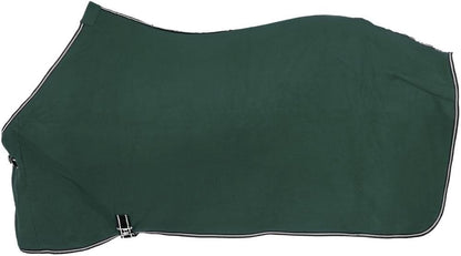 Tough 1 Soft Fleece medium sized horse blanket layout demonstrating the full body coverage