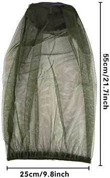 Jiechangfang mosquito mesh net worn over outdoor bucket hat