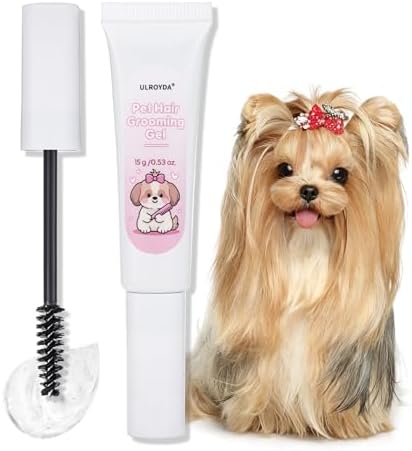 Close up of Ulroyda pet grooming gel brush applicator