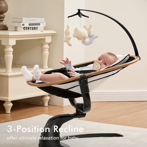Angelbliss baby rocker toy bar with plush toys attached