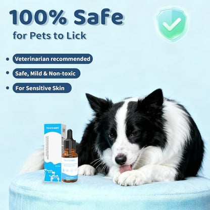 Pawimood pomegranate scent cat and dog no rinse coat care essence product details.