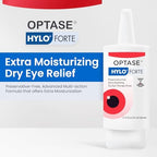 Optase HYLO Forte ingredients showing Glycerin and Hyaluronic Acid