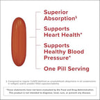 Back label of Qunol Mega Ubiquinol displaying supplement facts and ingredients.