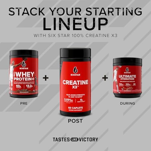 Purely Inspired Six Star Creatine X3 usage instructions and directions label
