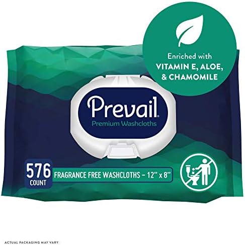 Prevail adult incontinence wipes soft pack dispensing lid