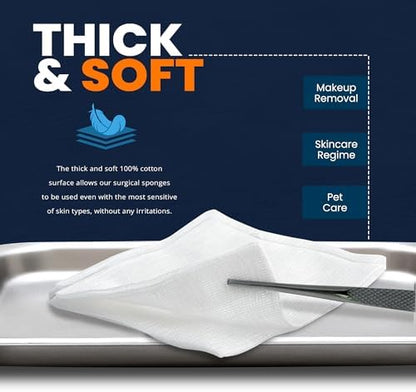Med Pride medical gauze pack showing product specifications and usage instructions