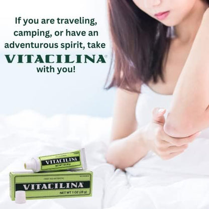 Vitacilina protective cream formula for minor burns and abrasions family care kit