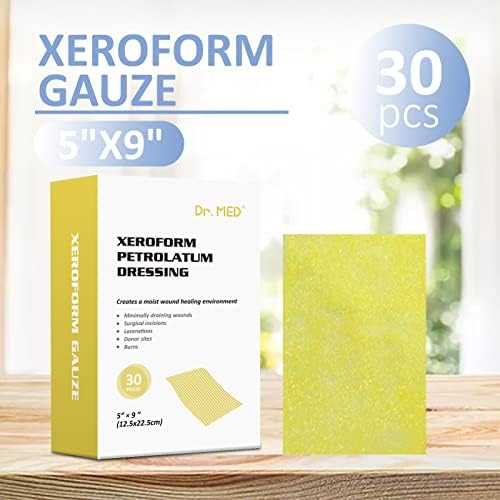 Dr. Med non adherent gauze dressing patch for minor burns and skin grafts closeup view