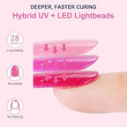 Lke UV LED nail lamp plugged in and powered on