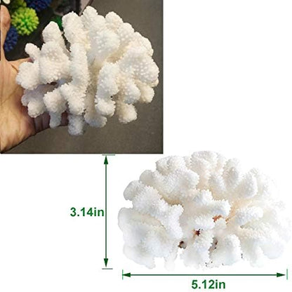 Besimple twin pack artificial white coral for tropical craft projects