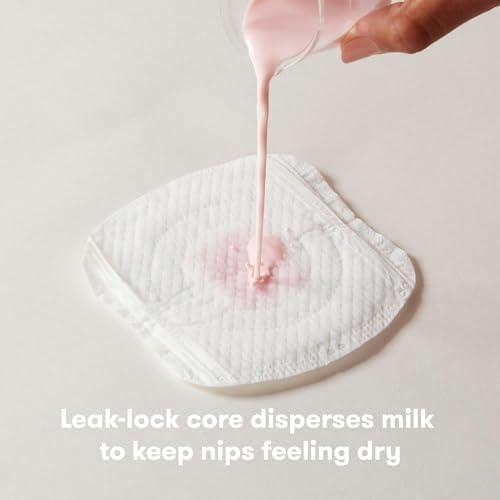 Detail view of Frida Mom nursing pads leak lock core technology
