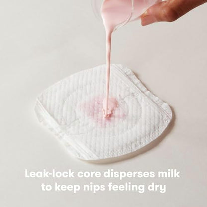 Detail view of Frida Mom nursing pads leak lock core technology