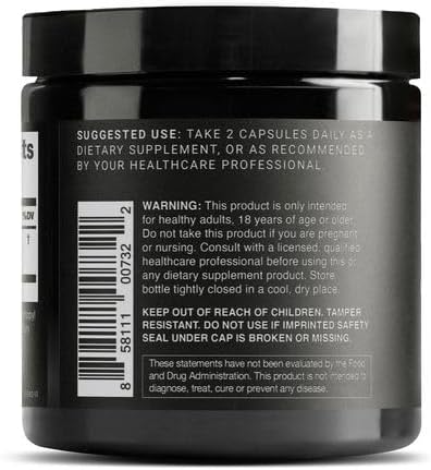 Toniiq dietary supplement capsules close up view