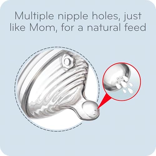 NUK Simply Natural baby bottle nipples packaged for authentic USA import delivery