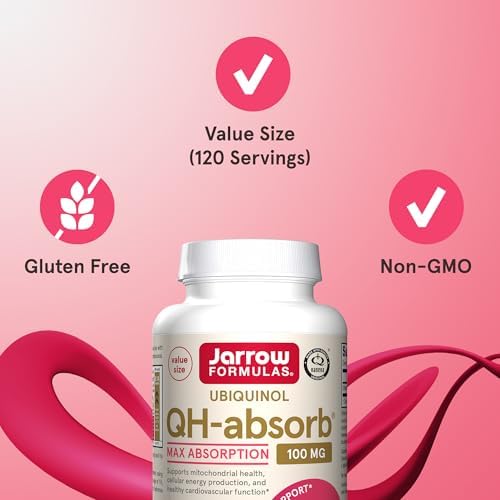 Jarrow QH-Absorb 120 softgels complete container display