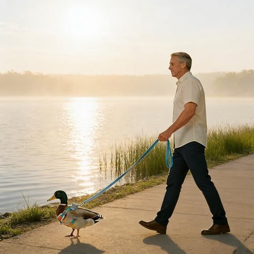 Soft mesh lightweight pet goose harness spread flat showcasing premium durable materials