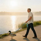 Soft mesh lightweight pet goose harness spread flat showcasing premium durable materials