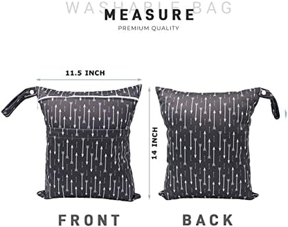 Yuluonaps wet dry bag showing two zippered compartments