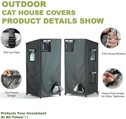 Back view of the Seal Bailey pet enclosure cover highlighting the integrated storage compartment.