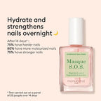 Close-up of the Manucurist plant based nail mask brush applicator.