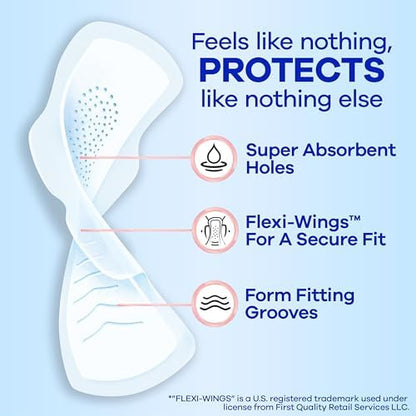 Always Infinity size 3 extra heavy absorbency pads pack of 84 count.