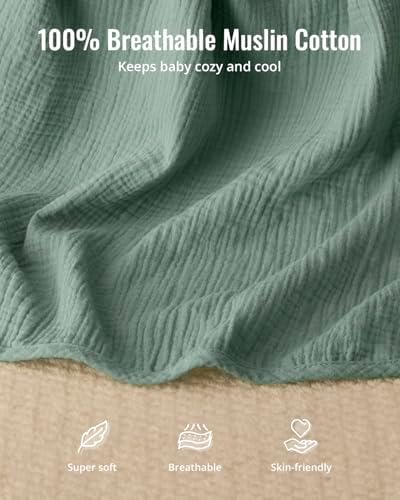 Detail shot of breathable muslin cotton texture on Blissful Diary cover