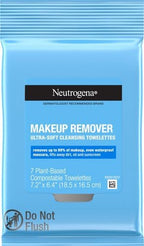 Pre-moistened makeup remover wipes for travel and on-the-go cleansing