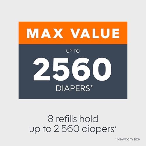 Angled view of the authentic imported diaper disposal bag cartridge for nursery hygiene