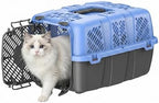 URey detachable cat dog airline crate side view highlighting ventilation slots