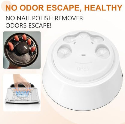I.B.N manicure tool with lid for safe polish removal