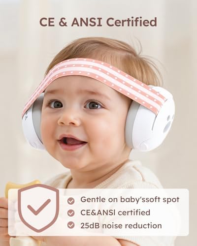 Yoofoss baby earmuffs with portable carrying pouch