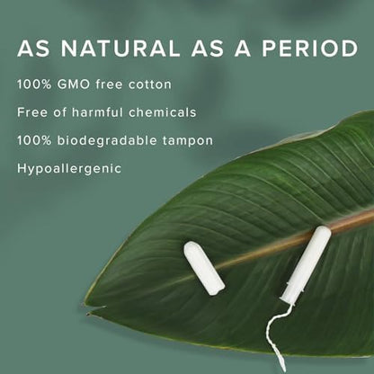 Veeda regular absorbency tampons with compact BPA-free applicator