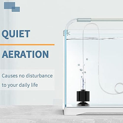 Pawfly air powered aquarium filter connected to airline tubing setup