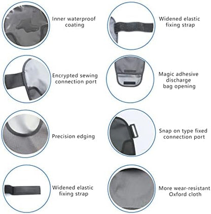 FIRRKEP reusable and washable colostomy bag cover displayed with its adjustable buckle.