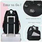Loradi black diaper bag luggage strap sleeve attached to suitcase