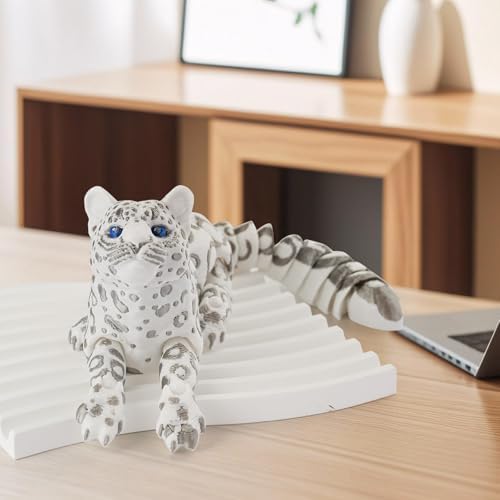 Authentic GemmiCho snow leopard collectible figurine