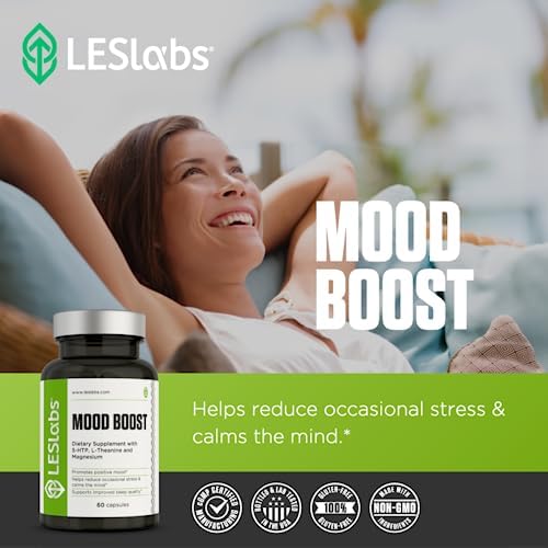 LES Labs Mood Boost bottle with herbal extracts for anxiety support