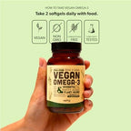 Nutritional facts and serving size panel on supplement bottle side