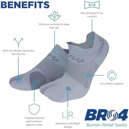 OrthoSleeve bunion socks for women and men with targeted padding