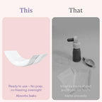 PurComfy postpartum kit essential showing the soft skin-friendly texture of the ice pad.