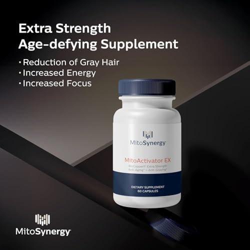 Premium MitoSynergy extra strength capsule bottle for fighting fatigue and boosting cognitive focus