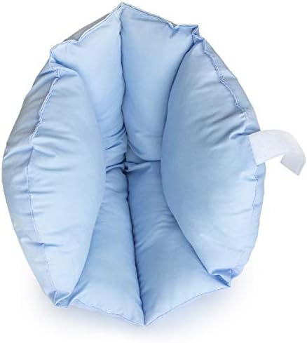 Breathable cotton cover heel protectors showing adjustable sizing feature.