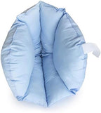 Breathable cotton cover heel protectors showing adjustable sizing feature.