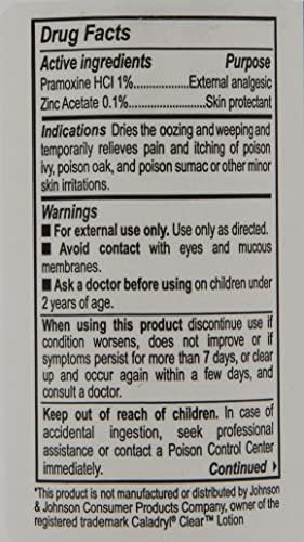 Quality Choice external analgesic skin protectant clear formula packaging detail