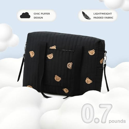 Loradi travel bag showing stroller hook attachment