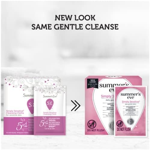 Simply Sensitive pH balanced daily intimate cleansing cloths for women