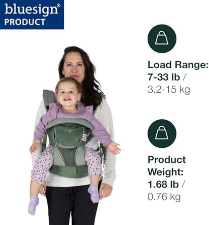 Osprey Poco Soft child carrier side profile showing padded hipbelt