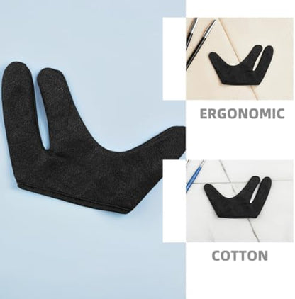 Four piece pack arrangement of the professional salon finger covers for hair straighteners.