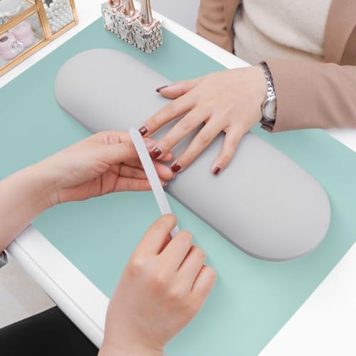 Waterproof surface of Hkztuy manicure pad being cleaned